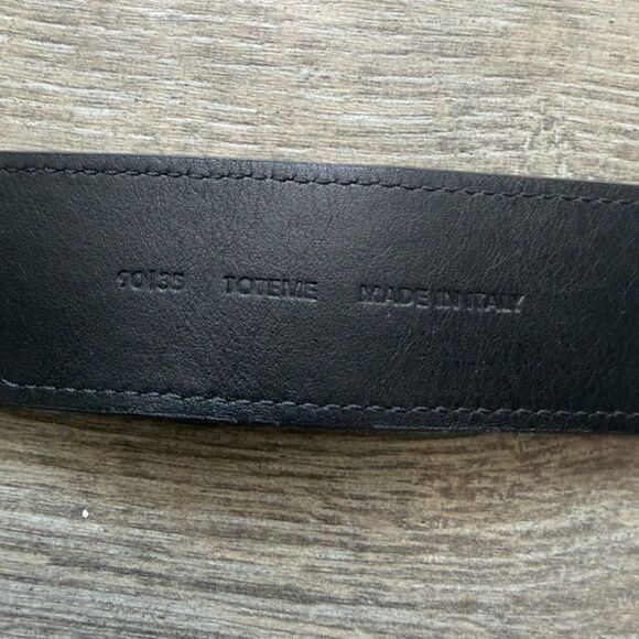 Toteme Swirl Belt in Black EUC/Size 90 Medium/Large main image 7